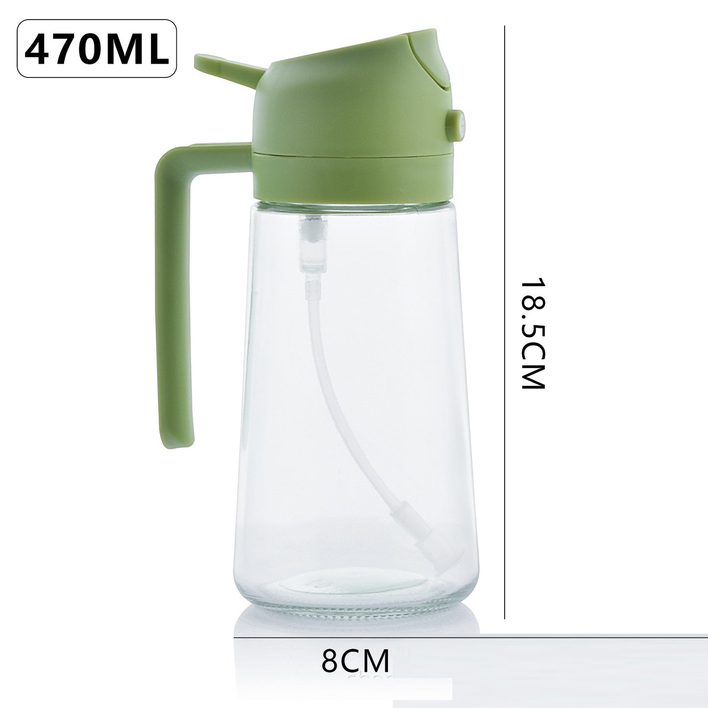 Portable spray bottle for glass oil spraying and pouring