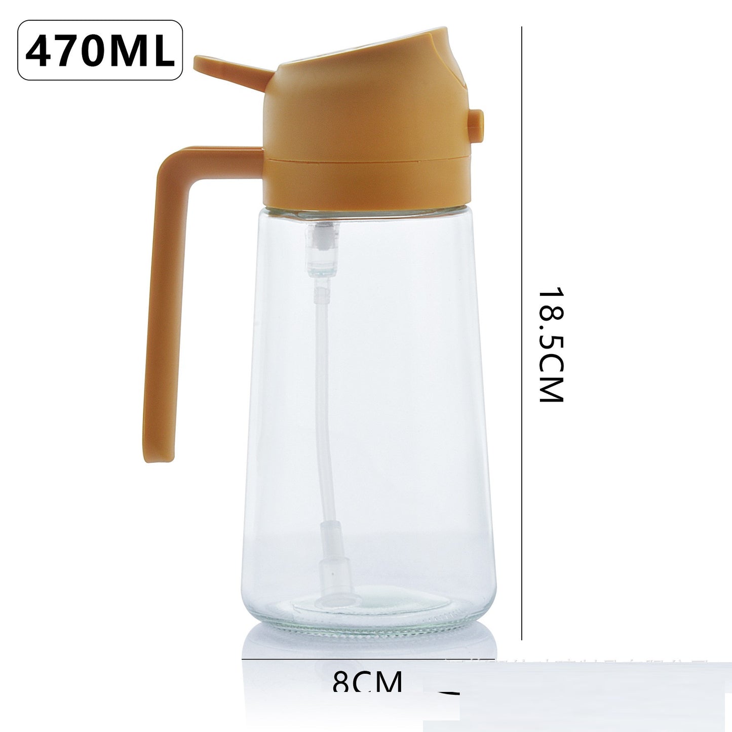 Portable spray bottle for glass oil spraying and pouring