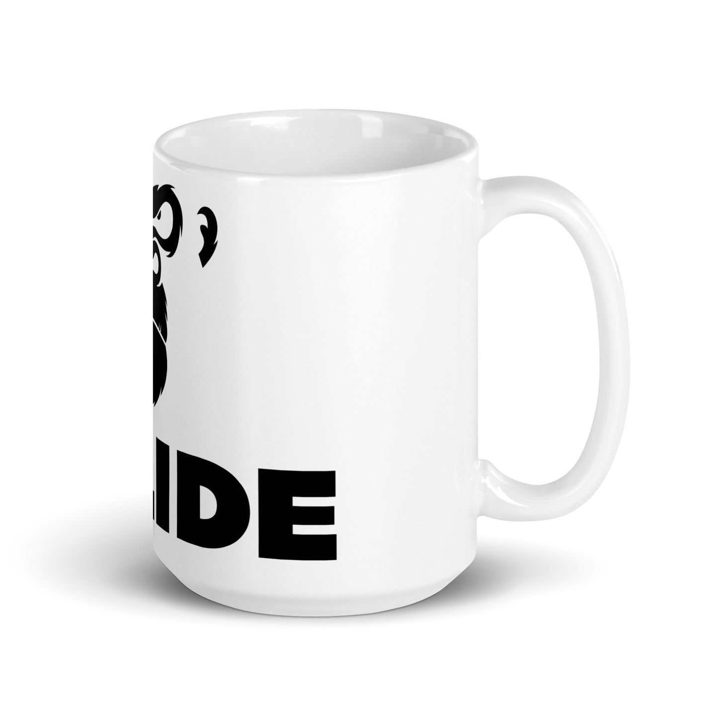 White glossy mug